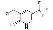 3-(chloromethyl)-5-(trifluoromethyl)pyridin-2-amine Structure