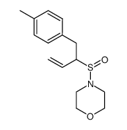 4-((1-((4-methylphenyl)methyl)prop-2-enyl)sulfinyl)morpholine结构式