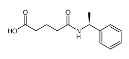 (S)-5-oxo-5-((1-phenylethyl)amino)pentanoic acid结构式