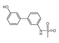 N-[3-(3-hydroxyphenyl)phenyl]methanesulfonamide结构式