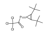 (2,3-Di-tert-butylcyclopropen-1-yliden)(trichloracetyl)phosphan Structure