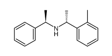 (1R,1'R)-N-(1'-phenylethyl)-1-(2''-methylphenyl)ethylamine结构式