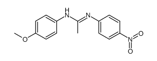 N1-(p-methoxyphenyl)-N2-(p-nitrophenyl)acetamidine Structure