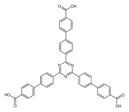 4',4''',4'''''-(1,3,5-triazine-2,4,6-triyl)tris(([1,1'-biphenyl]-4-carboxylic acid)) structure