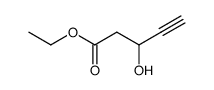 3-hydroxy pent-4-yonic acid ethyl ester Structure