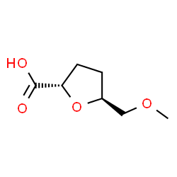 2-Furancarboxylicacid,tetrahydro-5-(methoxymethyl)-,(2S-trans)-(9CI) structure