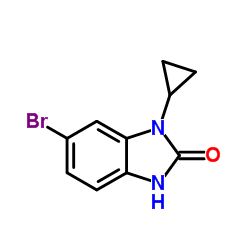 6-bromo-1-cyclopropyl-1H-benzo[d]imidazol-2(3H)-one structure