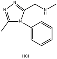 N-Methyl-1-(5-methyl-4-phenyl-4H-1,2,4-triazol-3-yl)methanamine dihydrochloride Structure