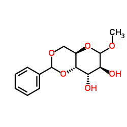 Methyl 4,6-O-benzylidene-D-altropyranoside structure