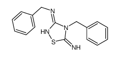 N,4-dibenzyl-5-imino-1,2,4-thiadiazol-3-amine结构式