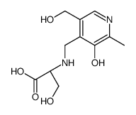 (2S)-3-hydroxy-2-[[3-hydroxy-5-(hydroxymethyl)-2-methylpyridin-4-yl]methylamino]propanoic acid Structure