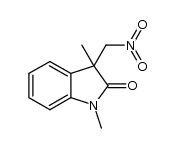 1,3-dimethyl-3-(nitromethyl)indolin-2-one结构式