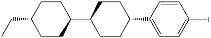 [trans(trans)]-1-(4'-Ethyl[1,1'-bicyclohexyl]-4-yl)-4-iodobenzene structure