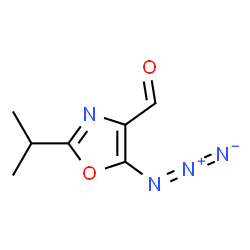 4-Oxazolecarboxaldehyde,5-azido-2-(1-methylethyl)- Structure