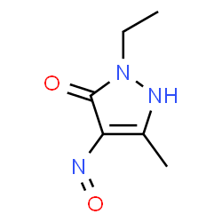 3H-Pyrazol-3-one,2-ethyl-1,2-dihydro-5-methyl-4-nitroso- structure