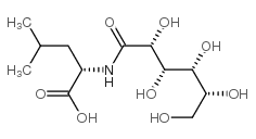 N-D-gluconoyl-L-leucine结构式