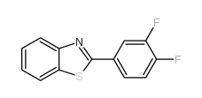 2-(3,4-Difluoro-phenyl)-benzothiazole结构式