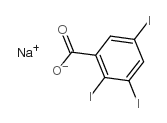 sodium,2,3,5-triiodobenzoate Structure