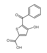 5-benzoyl-4-hydroxythiophene-2-carboxylic acid Structure