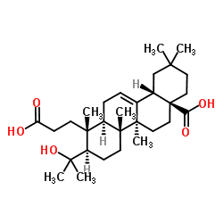 3,4-开环-齐墩果-12-烯-4-醇-3,28-二酸结构式