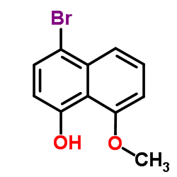 4-bromo-8-Methoxynaphthalen-1-ol structure