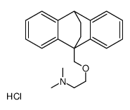 Ethylamine, 2-((9,10-ethanoanthracen-9(10H)-yl)methoxy)-N,N-dimethyl-, hydrochloride结构式