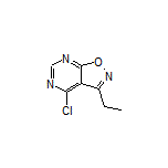 4-Chloro-3-ethylisoxazolo[5,4-d]pyrimidine Structure