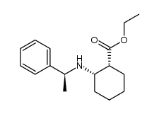 (1R,2S)-ethyl 2-((S)-1-phenylethylamino)cyclohexanecarboxylate Structure