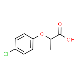 (+/-)-2-(4-chlorophenoxy)propionic acid Structure