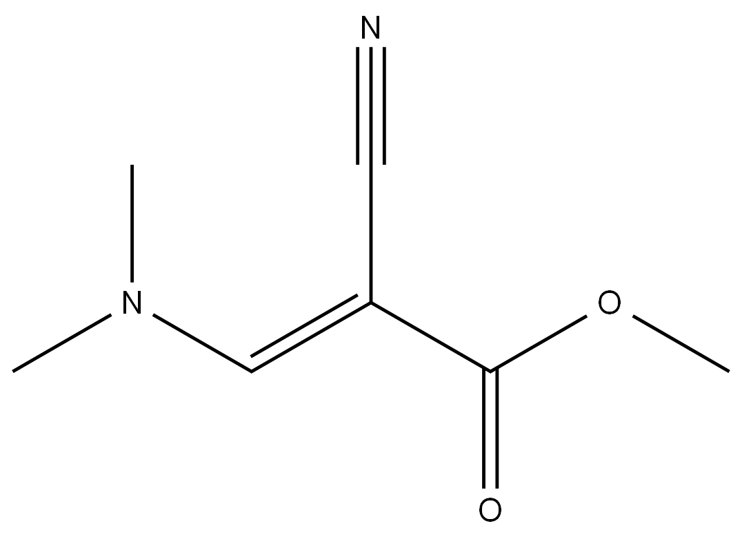 Methyl 2-cyano-3-(dimethylamino)acrylate Structure