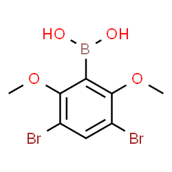 3,5-Dibromo-2,6-dimethoxyphenylboronic acid structure