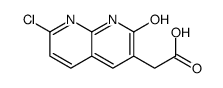 2-(7-chloro-2-oxo-1H-1,8-naphthyridin-3-yl)acetic acid Structure