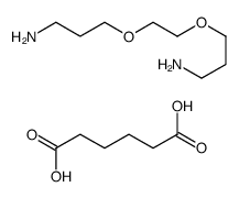 3-[2-(3-aminopropoxy)ethoxy]propan-1-amine,hexanedioic acid Structure