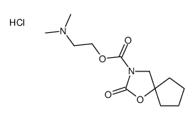 2-(dimethylamino)ethyl 2-oxo-1-oxa-3-azaspiro[4.4]nonane-3-carboxylate,hydrochloride Structure