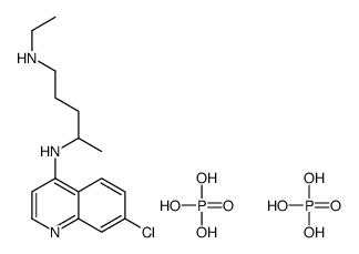 Desethyl chloroquine diphosphate Structure