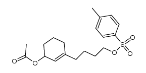 3-(4-(tosyloxy)butyl)cyclohex-2-en-1-yl acetate结构式