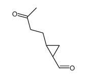 (1R,2S)-2-(3-oxobutyl)cyclopropane-1-carbaldehyde结构式