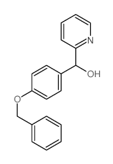 2-Pyridinemethanol, a-[4-(phenylmethoxy)phenyl]-结构式