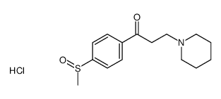 1-(4-methylsulfinylphenyl)-3-piperidin-1-ylpropan-1-one,hydrochloride结构式