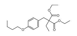 diethyl 2-[(4-butoxyphenyl)methyl]-2-ethylpropanedioate结构式