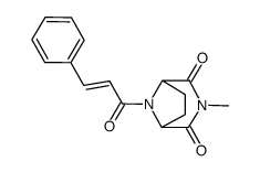 3-Methyl-8-cinnamoyl-3,8-diazabicyclo[3.2.1]octane-2,4-dione Structure