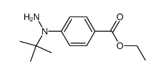 4-(N-tert-Butyl-hydrazino)-benzoic acid ethyl ester结构式