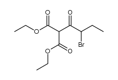 α-Brombutyrylmalonsaeureethylester Structure