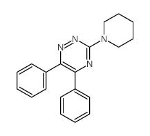 5,6-diphenyl-3-(1-piperidyl)-1,2,4-triazine structure