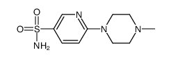 6-(4-methylpiperazin-1-yl)pyridine-3-sulfonamide结构式