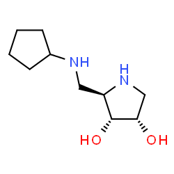 3,4-Pyrrolidinediol,2-[(cyclopentylamino)methyl]-,(2R,3R,4S)-(9CI)结构式