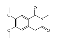 6,7-dimethoxy-2-methyl-4H-isoquinoline-1,3-dione结构式