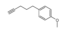 1-methoxy-4-pent-4-ynylbenzene Structure