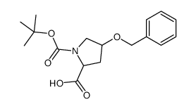 4-(Benzyloxy)-1-{[(2-methyl-2-propanyl)oxy]carbonyl}proline结构式