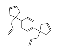 1,4-bis(1-prop-2-enylcyclopent-3-en-1-yl)benzene Structure